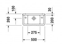 LAVAMANOS 50cm STARCK-3 DURAVIT